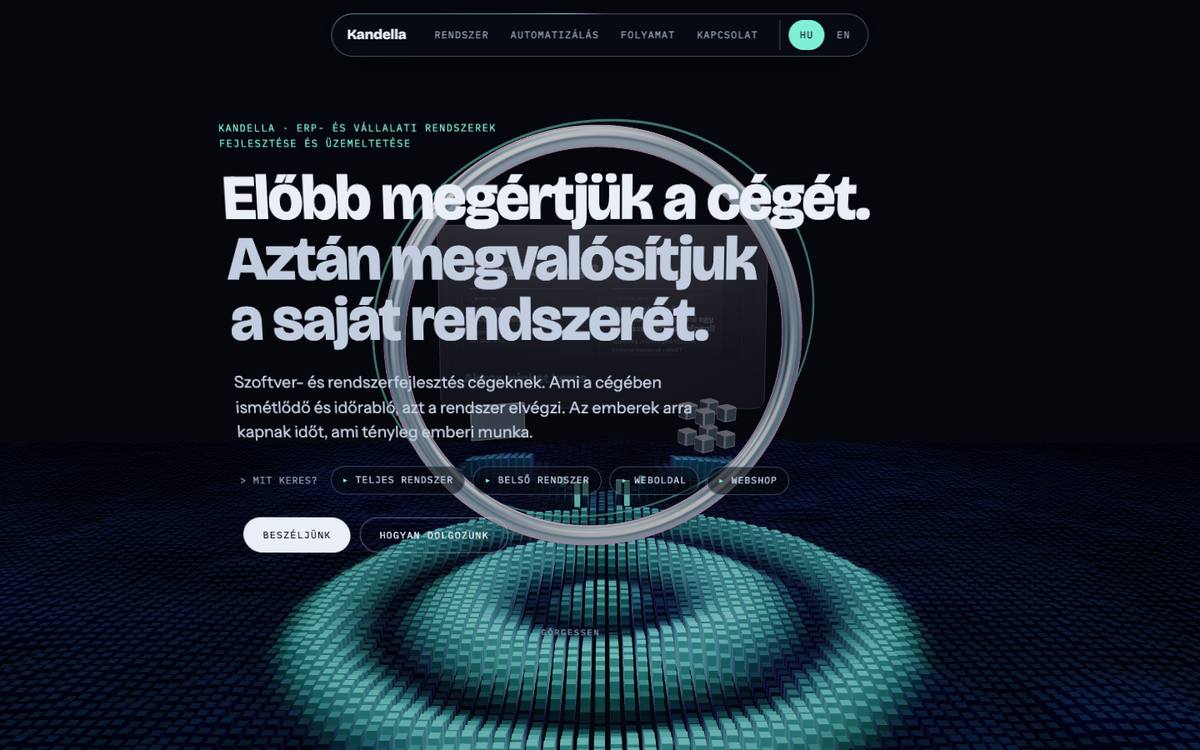 Mező — Oszlopok mezeje, amely a görgetésre hullámzik.